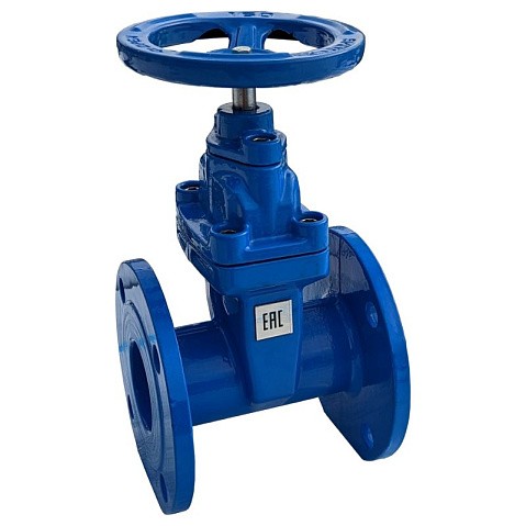 Задвижка чугунная 30ч39р DN 150 PN 10(16) с обрезиненным клином EPDM до 120гр. фланцевый ручной PR купить в Уфе | "Проконсим" (930130306)