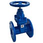 Задвижка чугунная 30ч39р DN 150 PN 10(16) с обрезиненным клином EPDM до 120гр. фланцевый ручной PR купить в Уфе | "Проконсим" (930130306)