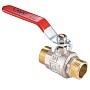 Кран латунный шаровой MVI BV.516 DN 15 PN 40 никелированный полнопроходной штуцер-штуцер рычаг купить в Уфе | "Проконсим"