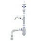 Сифон для мойки Unicorn В320VР, 40х50 гибкий отвод, 1 1/2'' х40 пластиковая чаша с отводом для стиральной машины купить в Уфе | "Проконсим"