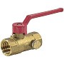 Краны трёхходовые DN 15-20 PN 16 с дренажными патрубками муфтовые рычаг Пензапромарматура купить в Уфе | "Проконсим"