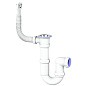 Сифон для мойки Unicorn Y421, 1 1/2'' х40 без отвода, чаша из нержавеющей стали, круглый перелив купить в Уфе | "Проконсим"