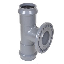 Тройники НПВХ раструбные SDR26 DN 110-315 PN 10 фланцем Хемкор купить в Уфе | "Проконсим"