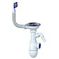 Сифон для мойки Unicorn В430V, без отвода, 3 1/2'' х40 с отводом для стиральной машины, прямоугольный перелив купить в Уфе | "Проконсим"