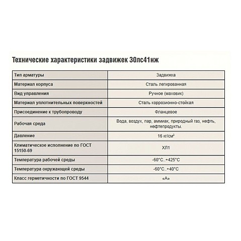 Задвижка стальная 30лс41нж DN 200 PN 16 класс ''А'' исполнение ХЛ1, L=330мм САЗ АВАНГАРД купить в Уфе | "Проконсим"