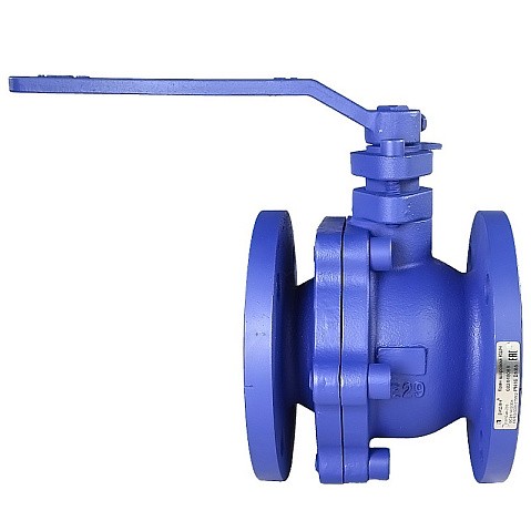 Кран шаровой полнопроходной DN 100 PN 16 чугунный фланцевый 190мм уплотнение PTFE с рукояткой РИДАН 082X4808R купить в Уфе | "Проконсим"