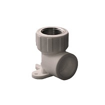 Угольник установочный ПП 20-1/2'' PN 25 с внутренней резьбой серый купить в Уфе | "Проконсим"