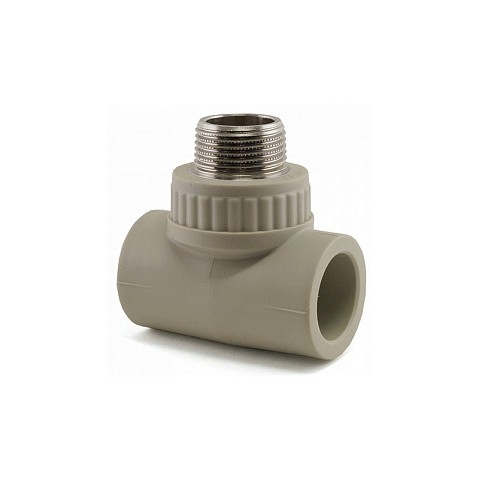Тройник комбинированный НР VALFEX 25x25 PN 25 G-1/2'' НР серый купить в Уфе | "Проконсим"