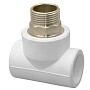 Тройники ПП DN 40-50 PN 25 комбинированные под ключ с наружной резьбой белые РТП купить в Уфе | "Проконсим"