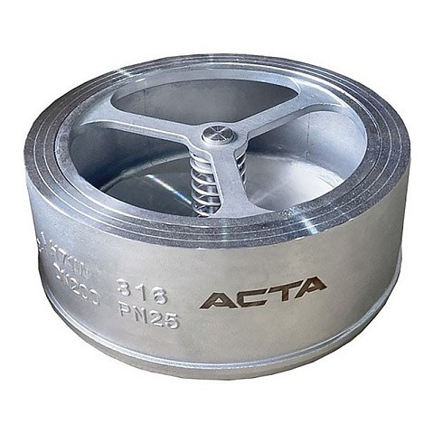 Клапаны обратные межфланцевые из нержавеющей стали DN 40 PN 25 Тмакс 200 °С АСТА ОК352 купить в Уфе | "Проконсим"