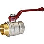 Краны латунные шаровые DN 15-50 PN 25-40 никелированные рычаг муфта-штуцер Temper 88 ГОСТ Р 59553 купить в Уфе | "Проконсим"