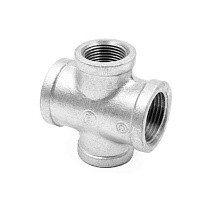  Крестовина чугунная DN 15-40 PN 16 оцинкованный Fittex Plus Ду   Дн 40 1 1/2" Ру  соед. (214100520) со склада Проконсим в Уфе
