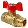 Кран латунный шаровой Valfex.218.LB1 11Б27фт1М DN 15 PN 40 муфта-штуцер бабочка купить в Уфе | "Проконсим"