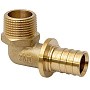 Угольник латунный для PEX труб 16-1/2'' под надвижную гильзу с наружной резьбой MVI SF.632.0404 купить в Уфе | "Проконсим"