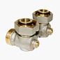 Узел нижнего подключения Vekotrim DN 15 PN 10 угловой двухтрубный 20-3/4'' под евроконус, муфта купить в Уфе | "Проконсим"