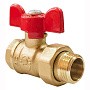 Краны латунные шаровые 11Б27фт1М DN 15-20 PN 25 бабочка американка Valfex Optima.227.LOB1 купить в Уфе | "Проконсим"