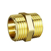  Ниппели латунные DN 15-50 PN 40 штуцер-штуцер LD Pride Ду  Дн 50х2" Ру  соед. (212400225) со склада Проконсим в Уфе