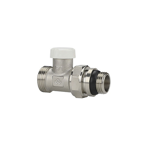Клапан радиаторный VARMEGA VM10312 DN15x20 PN10 прямой настроечный G-1/2''х3/4'' еврокомус, с уплотнением штуцер купить в Уфе | "Проконсим"