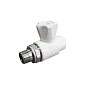 Кран шаровой для радиатора ПП 25-3/4'' PN 25 прямой с американкой белый VALFEX  купить в Уфе | "Проконсим"