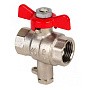 Краны латунные шаровые MVI BV.649 DN 15 PN 25 никелированные под термодатчик муфта-муфта бабочка купить в Уфе | "Проконсим"