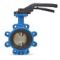Затвор дисковый поворотный DN 150 PN 16 межфланцевый с резьбовыми проушинами диском из нержавеющей стали уплотнение-NBR ручной FAF 3601150 купить в Уфе | "Проконсим"
