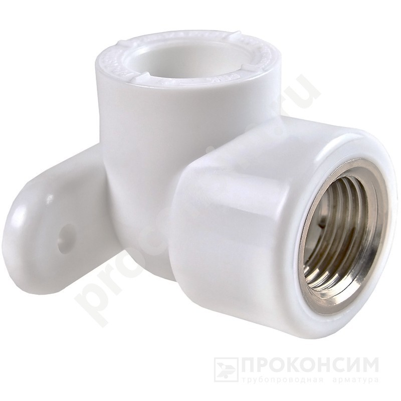 Цена по запросу.  . Угольник установочный ПП 16-1/2'' PN 25 белый РВК 21011 (930659307) со склада Проконсим в Уфе