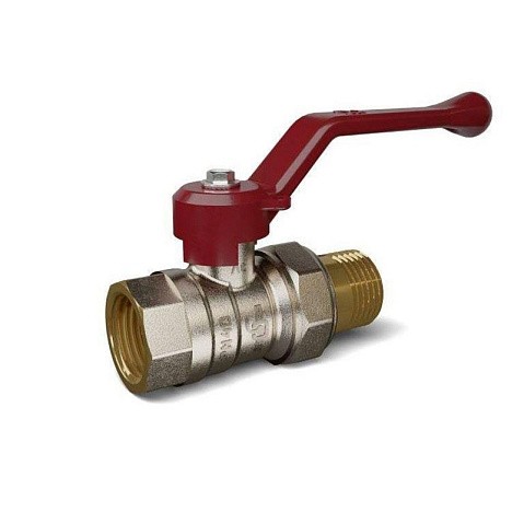 Кран латунный шаровой Temper 88.В-А.34.Р DN 20 PN 40 американка никелированный рычаг купить в Уфе | "Проконсим"