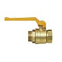 Кран латунный шаровой газовый 11Б27п DN20 PN40 рычаг муфта-штуцер БАЗ Standart купить в Уфе | "Проконсим"