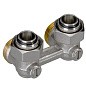 Узел нижнего подключения DN 20 угловой двухтрубный 20-3/4'' никелированный под ехконус муфтахштуцер РИДАН 003L0393R купить в Уфе | "Проконсим"