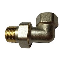 Акция! Американки латунные DN 15-50 PN 40 никелированные муфта-штуцер угловые Ду15 1/2" Дн 15х1/2" Ру40  соед.ВР-НР (215614420) со склада Проконсим в Уфе