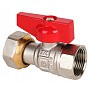 Краны латунные шаровые DN 15-20 PN 40 никелированные бабочка муфта-накидная гайка MVI BV.530 купить в Уфе | "Проконсим"