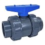 Кран шаровый клеевой НПВХ DN 110 PN 16 уплотнение EPDM/TPV черный Aquaviva AQVBVD110 купить в Уфе | "Проконсим"