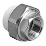 Муфта комбинированная ПП 20-1/2'' PN 25 разъёмная с внутренней резьбой белая VALFEX  купить в Уфе | "Проконсим"