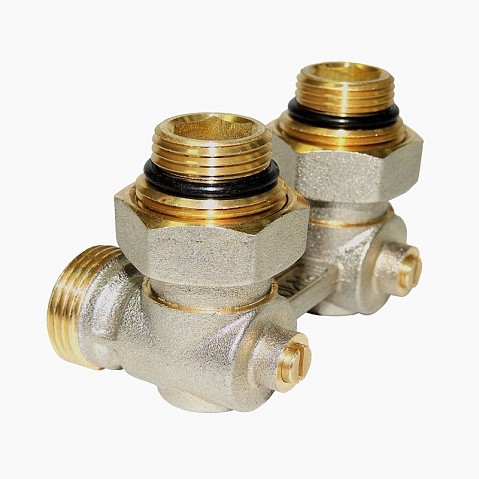 Узел нижнего подключения Vekotrim DN 15 PN 10 угловой двухтрубный 15-3/4'' с ниппелем, штуцер купить в Уфе | "Проконсим"