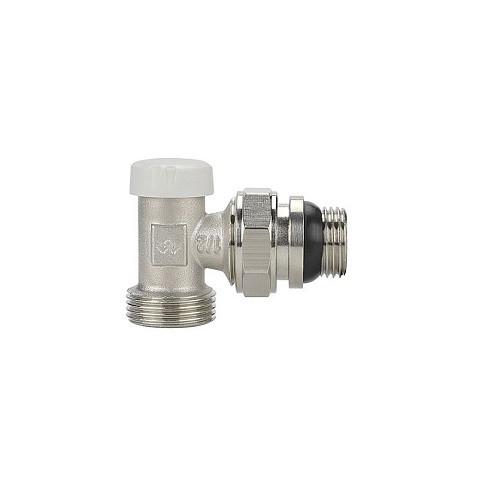 Клапан радиаторный VARMEGA VM10212 DN15x20 PN10 угловой настроечный G-1/2''х3/4'' еврокомус, с уплотнением штуцер купить в Уфе | "Проконсим"