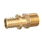 Муфта латунная для PEX DN 16 с наружной резьбой 1/2'' под надвижную гильзу PLP купить в Уфе | "Проконсим"
