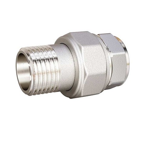 Американки латунные DN 15-50 PN 40 никелированные муфта-штуцер прямые LD Pride купить в Уфе | "Проконсим" Американки латунные DN 15-50 PN 40 никелированные муфта-штуцер прямые LD Pride купить в Уфе | "Проконсим"