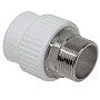 Муфта комбинированная ПП 32-1'' PN 25 под ключ с наружной резьбой белая VALFEX  купить в Уфе | "Проконсим"
