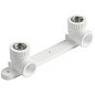 Угольник установочный двойной ПП 25-1/2'' PN 25 с внутренней резьбой белый VALFEX  купить в Уфе | "Проконсим"