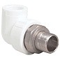 Угольник для радиатора ПП 20-3/4'' PN 25 с американкой белый РТП 14626 купить в Уфе | "Проконсим"