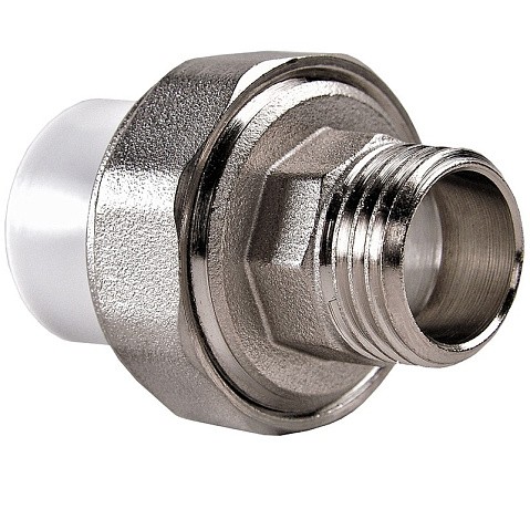 Муфта ПП разьемная 50-1 1/2'' PN 25 раструбная белая РВК купить в Уфе | "Проконсим"