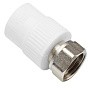 Муфта комбинированная ПП 20-1/2'' PN 25 с накидной гайкой белая VALFEX  купить в Уфе | "Проконсим"