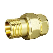  Американки латунные DN 15-50 PN 40 муфта-штуцер прямые LD Pride Ду  Дн 50х2" Ру  соед. (215600025) со склада Проконсим в Уфе