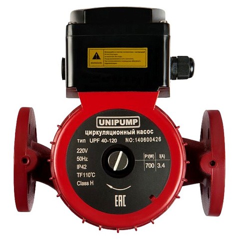 Насос циркуляционный с мокрым ротором UNIPUMP PN 10 110гр.UPF 32-120,L 220, 500Вт 1х220В 1 скорость фланцевый, 83924 купить в Уфе | "Проконсим"