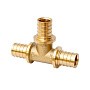 Тройник латунный для PEX-PEX труб 16-16-16 PN 16  под надвижную гильзу  MVI SF.440.04 купить в Уфе | "Проконсим"