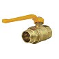 Кран латунный шаровой газовый 11Б27п DN40 PN40 рычаг муфта-штуцер БАЗ Standart купить в Уфе | "Проконсим"
