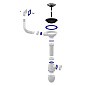 Сифон для мойки Unicorn В410P, без отвода, 3 1/2'' х40 чаша из нержавеющей стали, прямоугольный перелив купить в Уфе | "Проконсим"