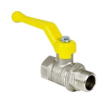 Краны латунные шаровые газовые 11Б27фт1М DN 15-50 PN 25-40 никелированные рычаг муфта-штуцер Valfex.272 Standart ГОСТ Р 59553 купить в Уфе | "Проконсим"