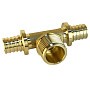 Тройник латунный для PEX труб 16-1/2''-16 PN 16 S-2,2мм под надвижную гильзу Valfex VF.433.AF купить в Уфе | "Проконсим"