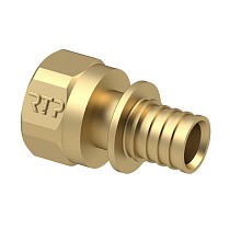 Муфты латунные для PEX труб DN 16-40 PN 16 под надвижную гильзу с внутренней резьбой РосТурПласт купить в Уфе | "Проконсим"